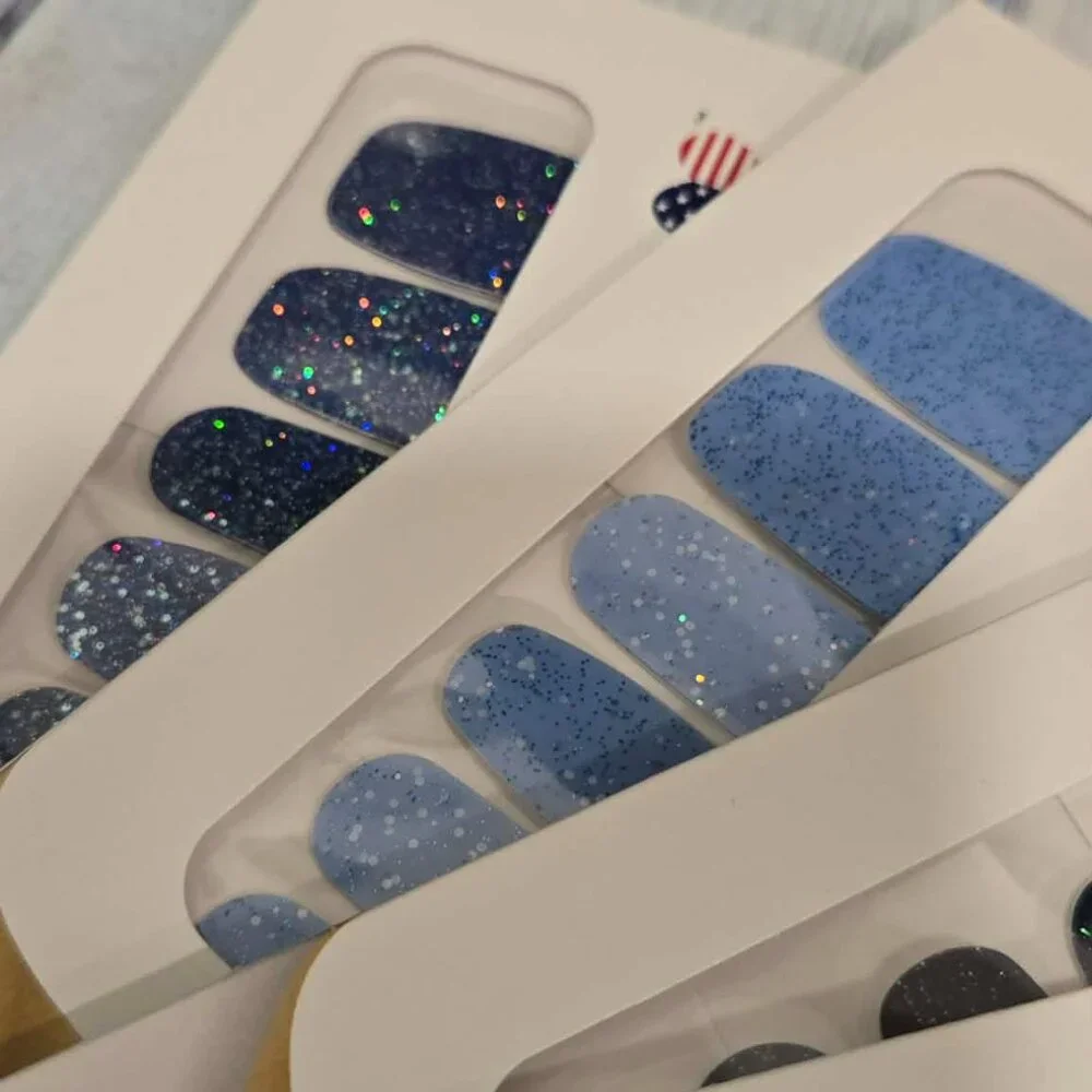 Color Street Blue Press On Nail Design Bundle- Blue #1